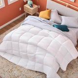 White Down Alternative Comforter and Duvet Insert, for Oversized King Bed