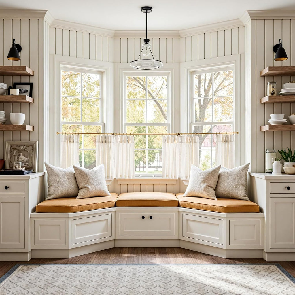 Linen Pinch Pleated Kitchen Curtains 24 Inch 2 Panels Natural Linen Tier Curtains Back Tab Beige Farmhouse Cafe Light