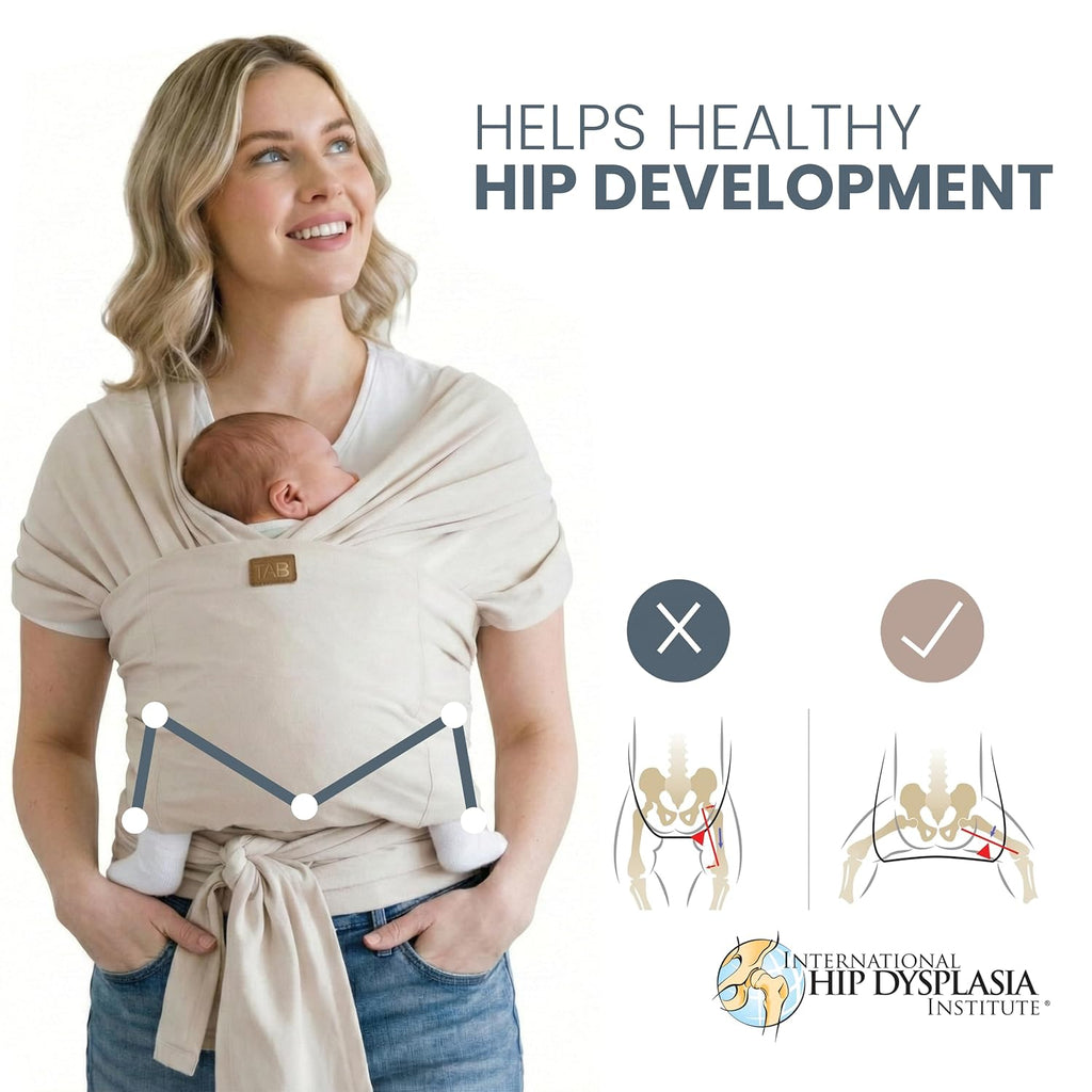 Baby Wrap Ring Sling Carrier, Newborn to Toddler, Adjustable Ergonomic Design for Mom & Dad, Soft Breathable