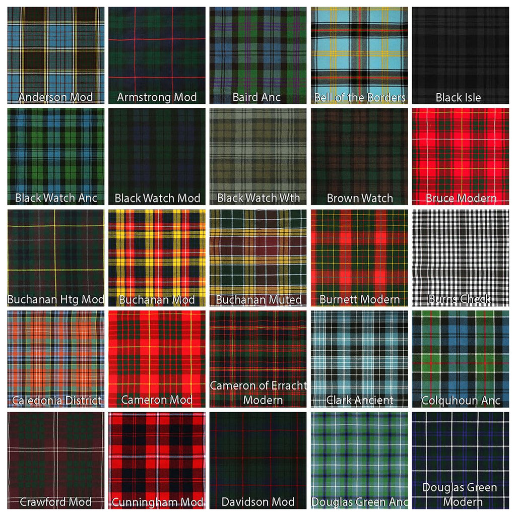 Homespun Wool Blend Plaid Tartan Fabric by The Yard (Colquhoun Ancient)