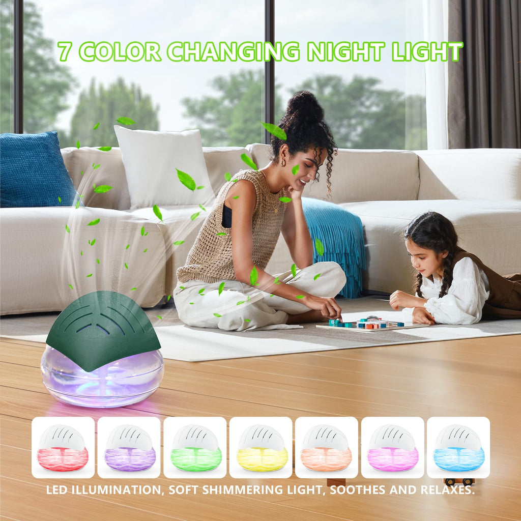 Water Air Purifiers, Air Washer Aroma Diffuser, Air Filter Washer Humidifier, Essential Oils Aroma Fresher With LED