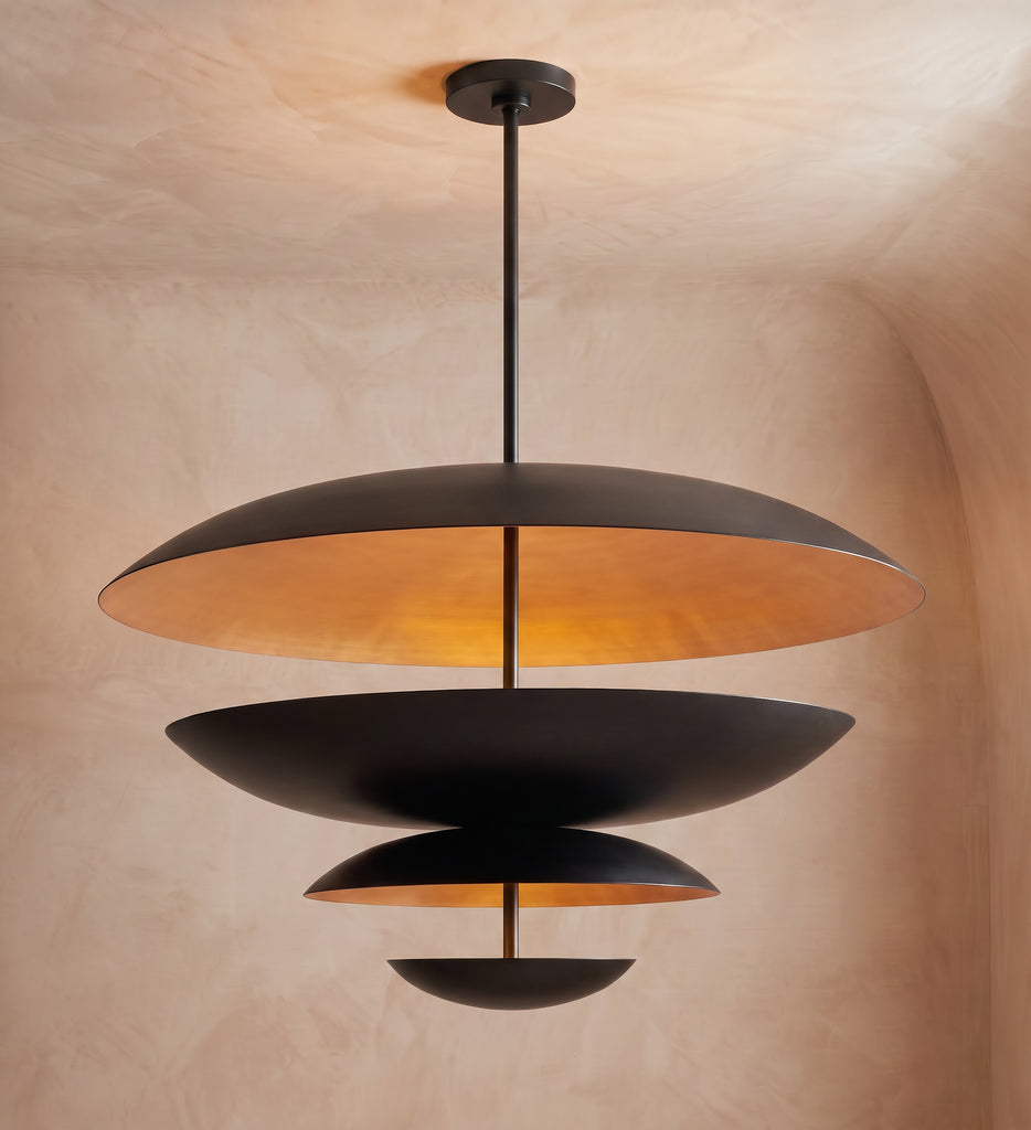 Inspired Cosmic Style Four-Tier 36" Round Chandelier Bronze - Main Product View