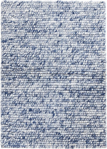 Niels Navy Solid Handwoven Rug, 2'x3'