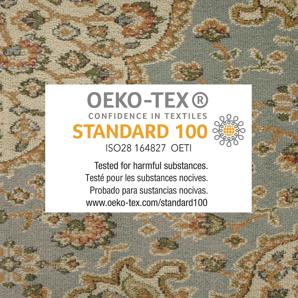 Dynamix Royalty Medallion Traditional Area Rug, Blue/Ivory