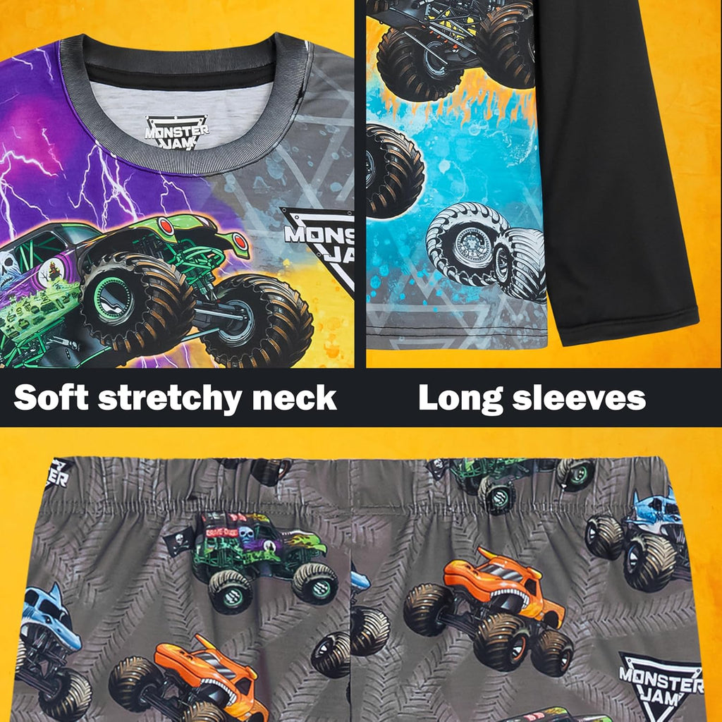 Pajamas Set for Boys, Piece Long Sleeve T Shirt, PJ Pants, Kids Lounge Sleepwear Set, Cozy Gifts for Boys