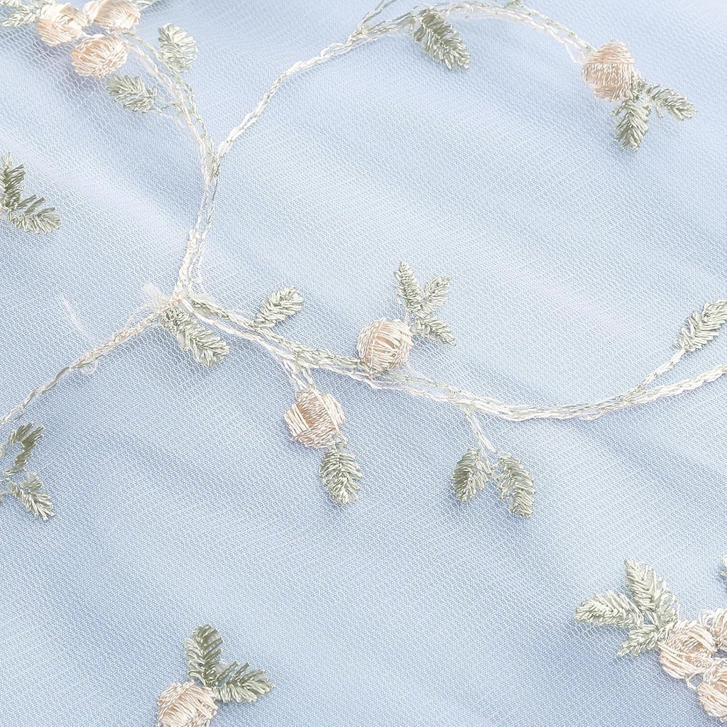 Embroidery Flower Girl Lace Dess for Kids Party Wedding Bridesmaid Tulle Dresses Princess Pageant Birthday Floral Gown