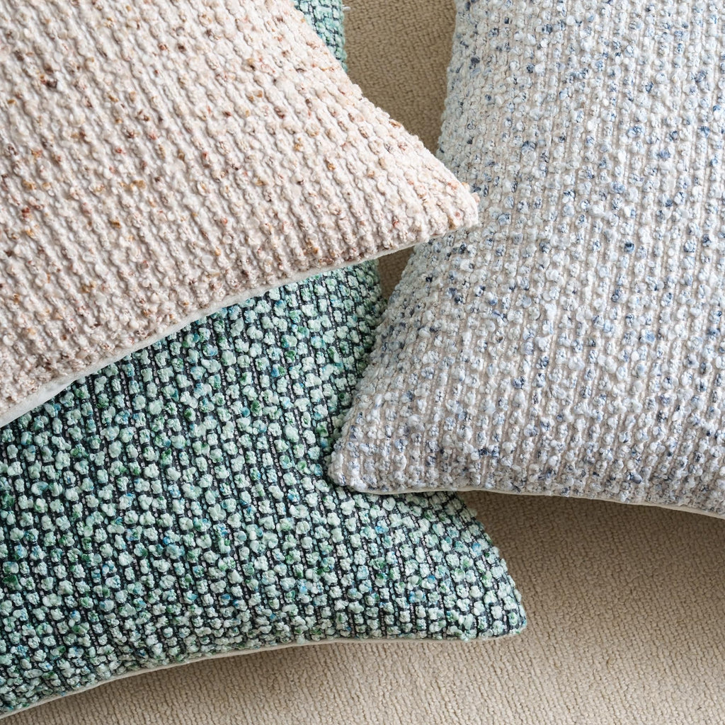 Pack of 2 Textured Boucle Lumbar Throw Pillow Covers Decorative Modern Accent Striped Pillow Cases Cozy Soft Couch