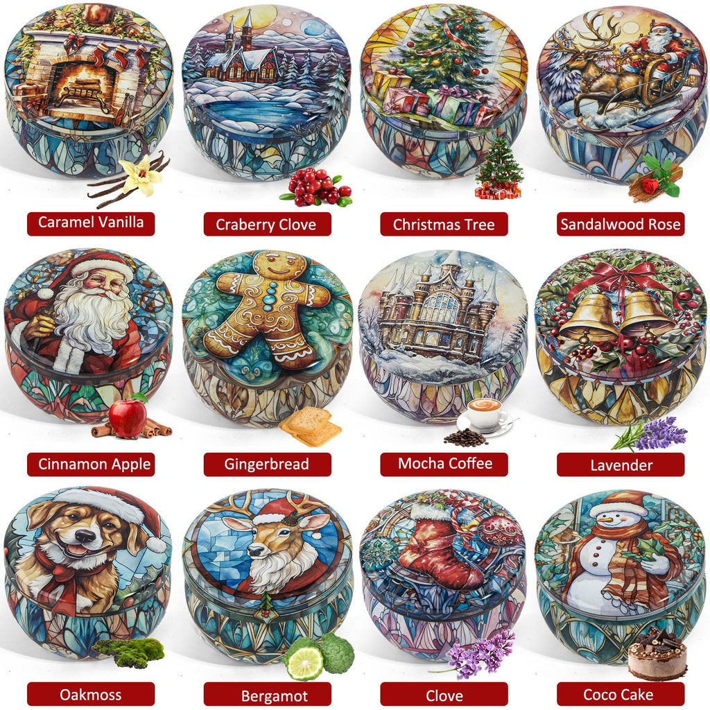 Christmas Candles Gift Set, 12 Pack Scented Candles for Women