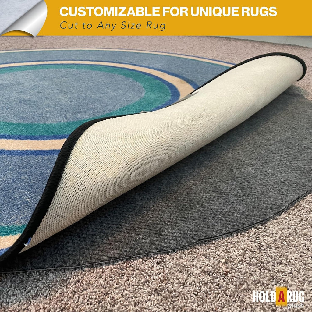 Plush 5' x 7' Nonskid, Nonslip Rug Pad, Reversible Gripper, 1⁄4 Thick, Safe for All Floors and Carpet - Set of 35