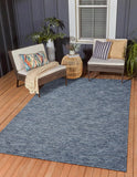 Darla Textured Foldable Indoor Outdoor Rug, 5x7, Weather Resistant, Easy Clean, UV Resistant, Lightw