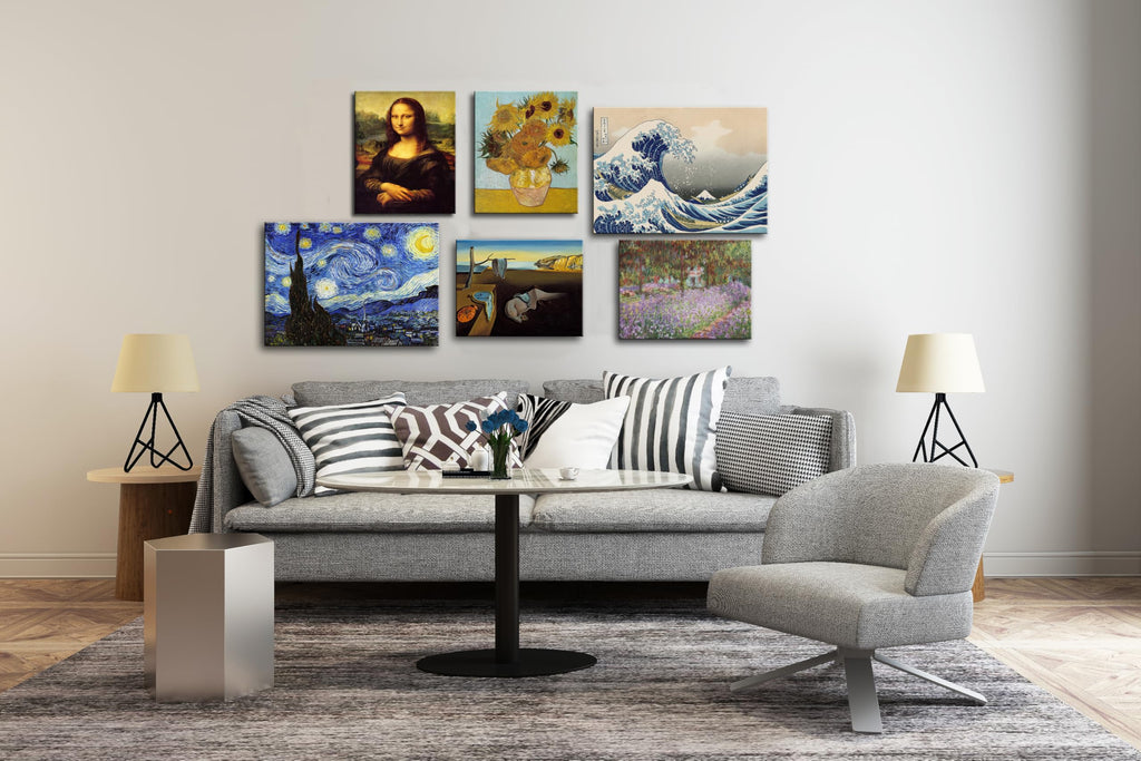 Mona Lisa Canvas Art Print Stretched Painting Picture Poster Giclee Wall Decor by Leonardo da Paintings Reproductions