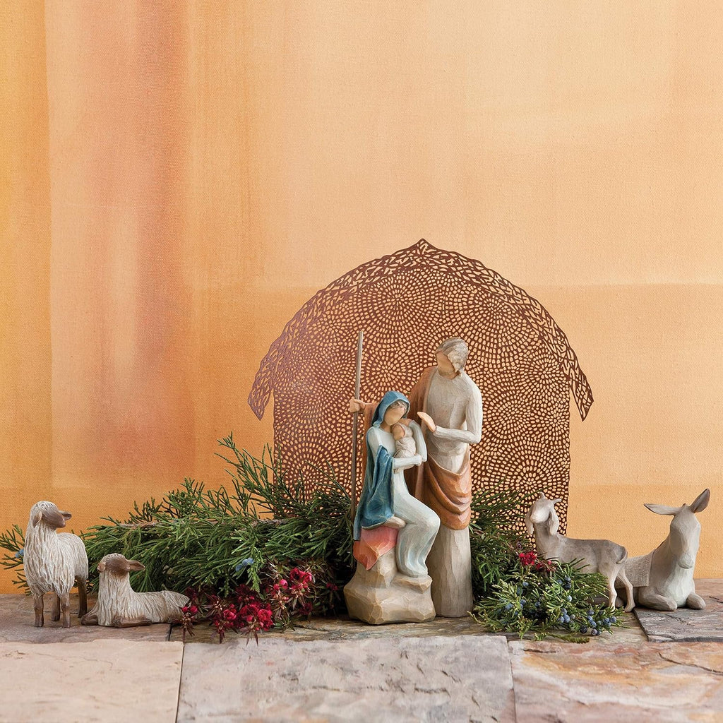 The Holy Family, Sculpted Hand-Painted Nativity Figure