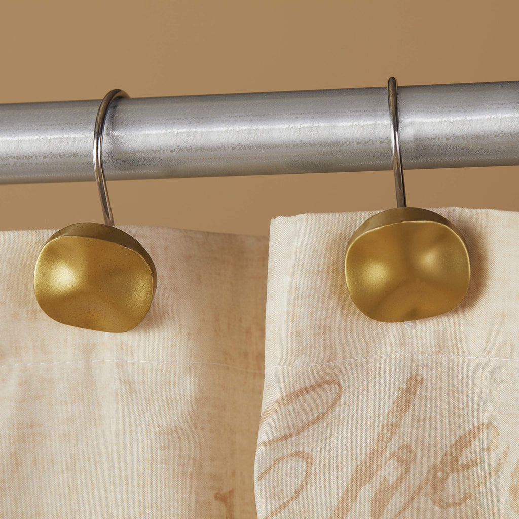 By Saturday Knight Ltd. Sparkle Shower Curtain Hooks, Gold