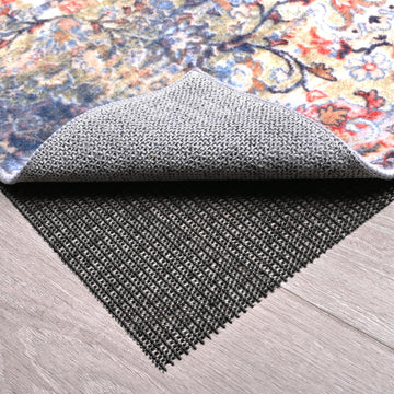 Non Slip Rug Pads for Hardwood Floors, 2x10 Rug Pad Gripper for Area Rugs, Under Carpet Anti Skid Mat, Black, Keep - Set of 20