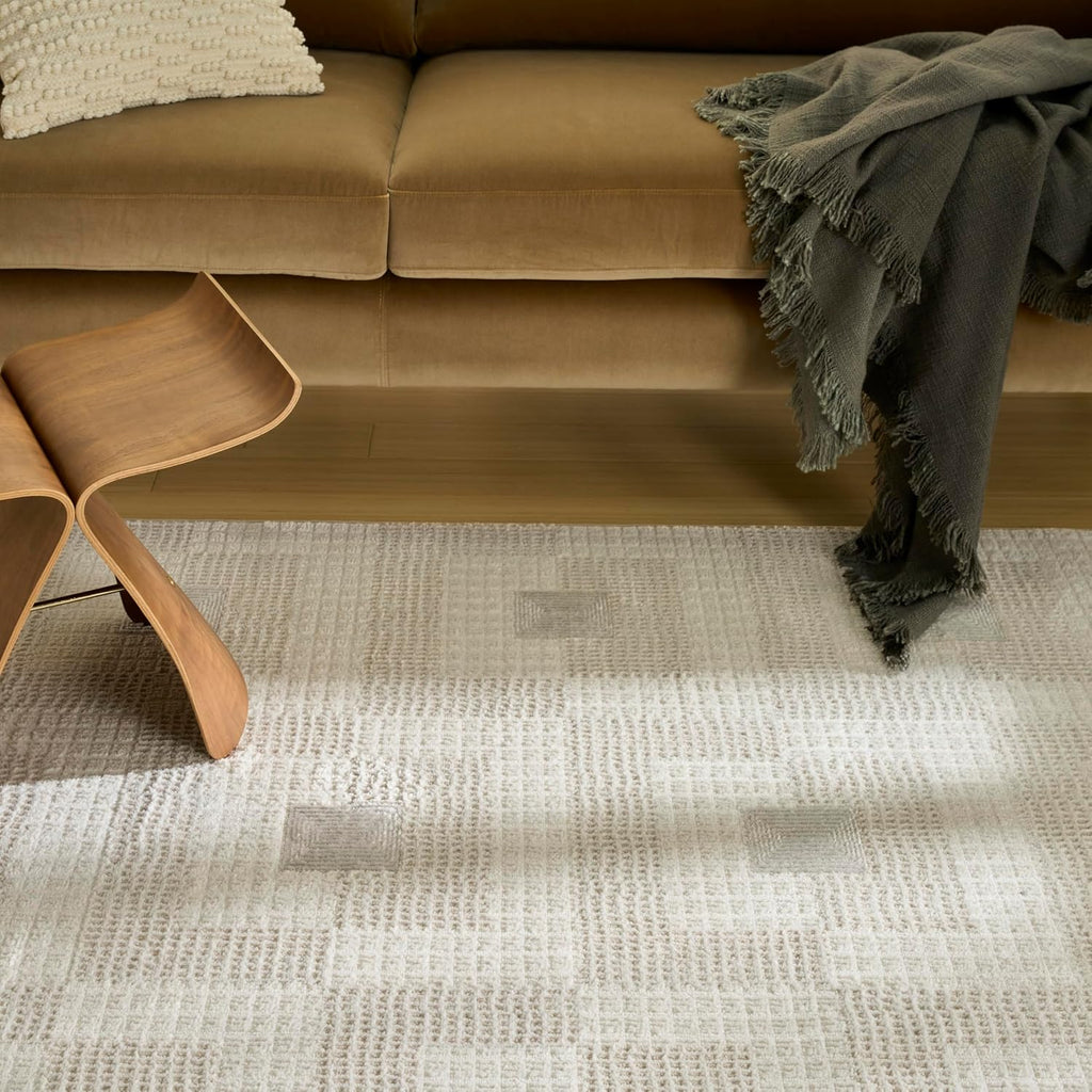 Home Nordic Ivory Beige Area Rug - Easy Clean, Non Shedding, Bed Room, Living Room, Dining Room, Kitchen