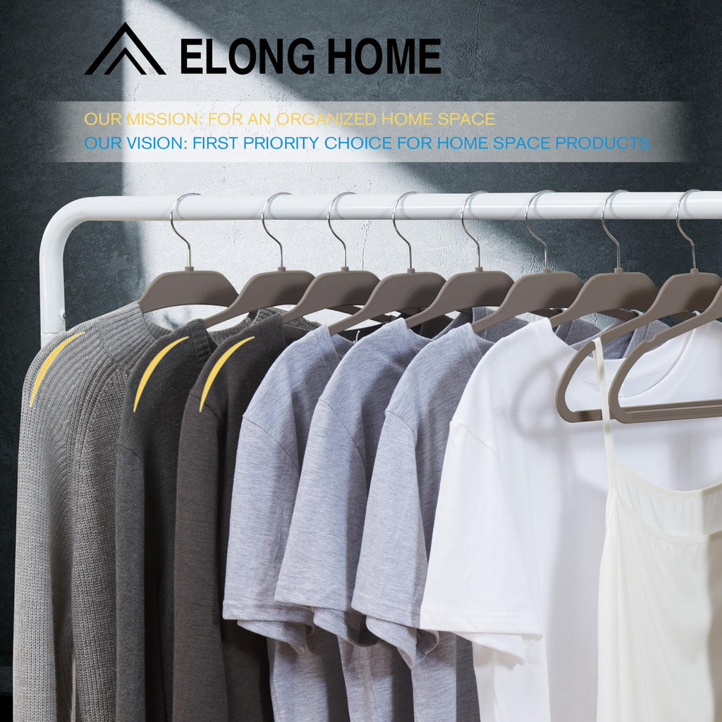 30 Pack Rubberized Hangers with Non-Slip Hangers Grip