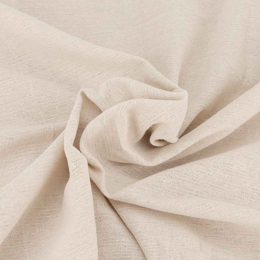59 Inch x 6.5 Yards Cotton Linen Fabric, Plain Solid Color Cotton Linen Blend Cloth Fabric, Cotton Linen Embroidery