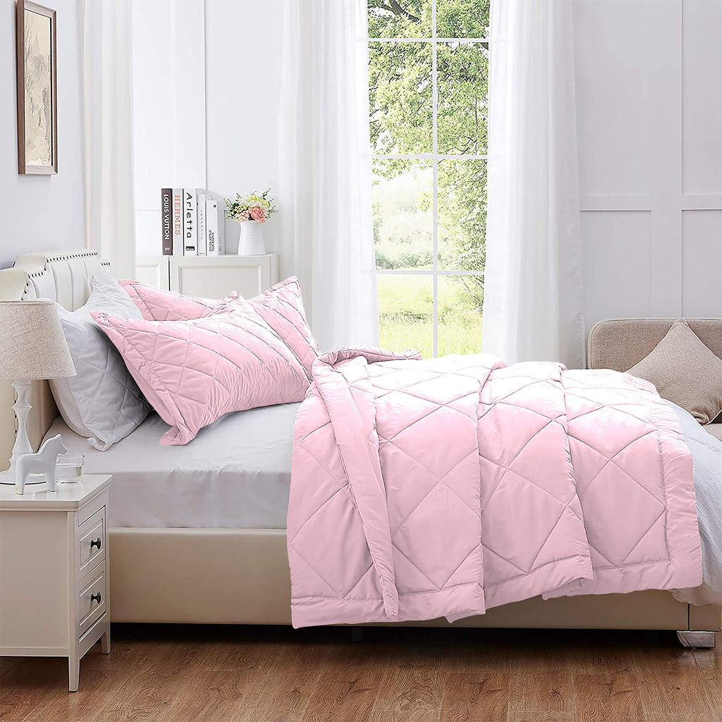 1 Piece Luxury Diamond Pattern Comforter Premium Super Soft 600 GSM All Season 1000 Thread Count | 100% Egyptian