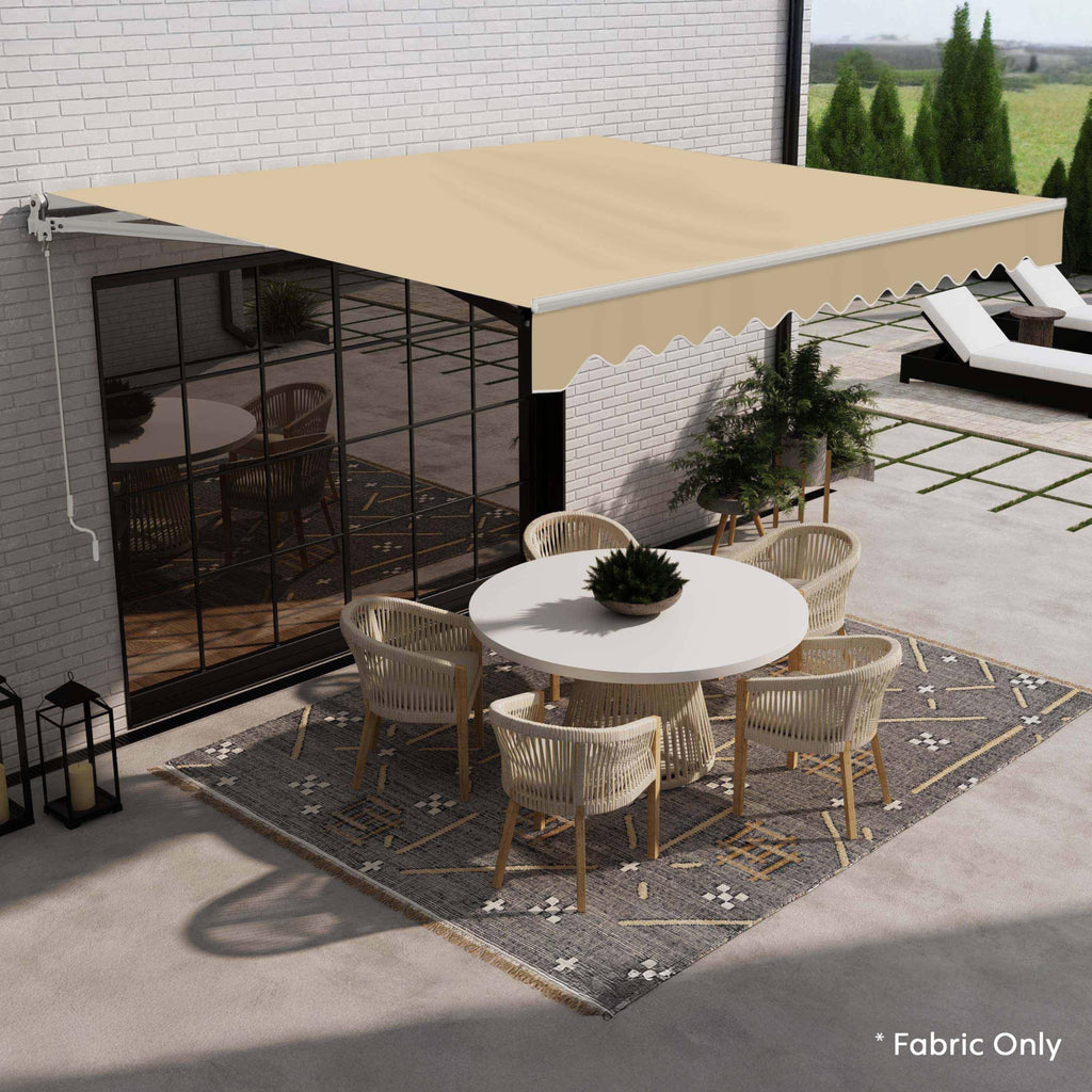 Patio Awning Fabric Replacement, 12x10 Sand Beige