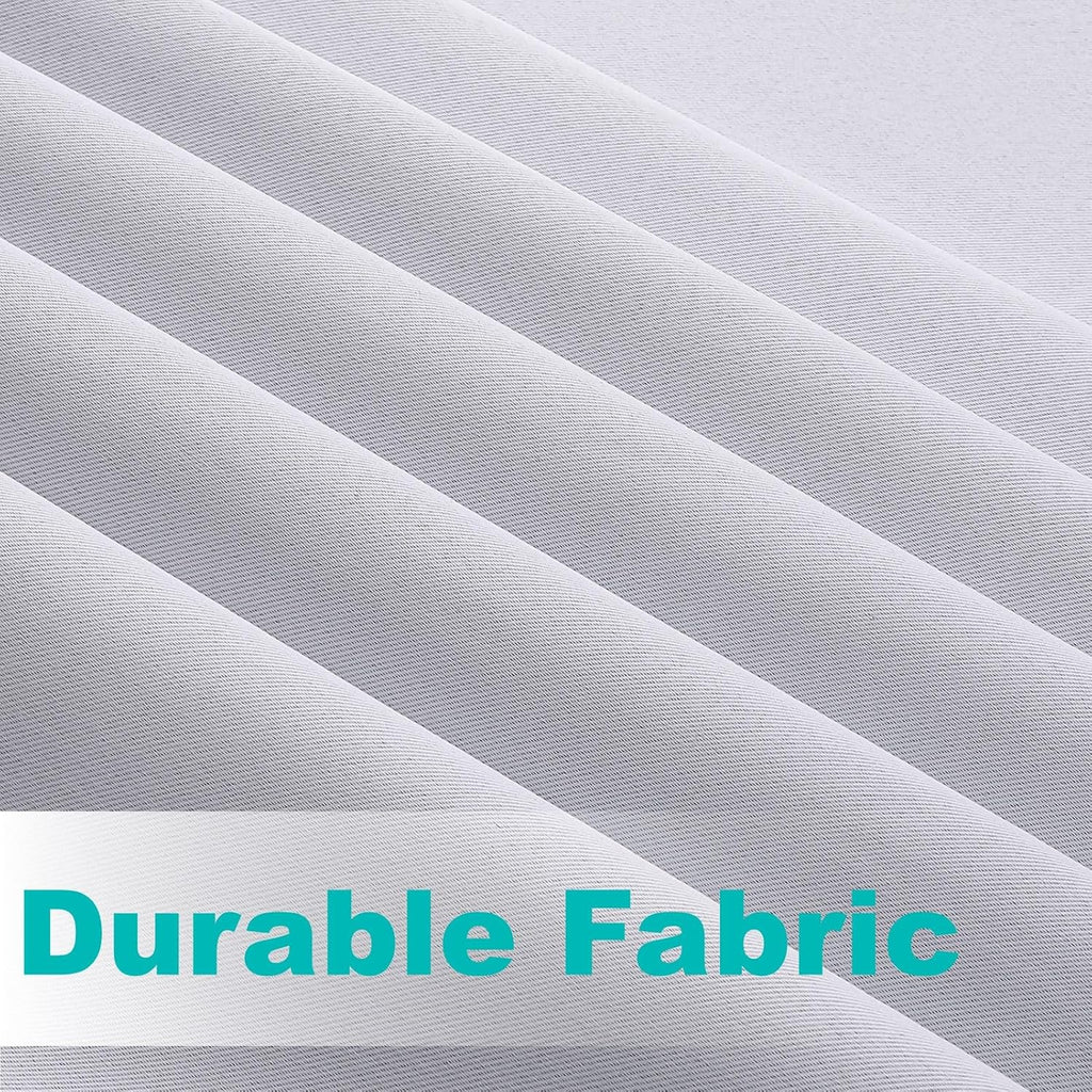 Outdoor Curtains Waterproof - Weatherproof Porch & Gazebo Curtains, Grommet Top and Tab Bottom Drape,4 Panel, 52" W x
