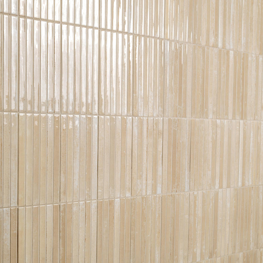 Porcelain Fluted Wall Tile | Marino Almond Bisque | 5" x 10"