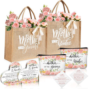 2 Set Mother of Bride and Groom Gifts, Wedding Gift Set, Flower