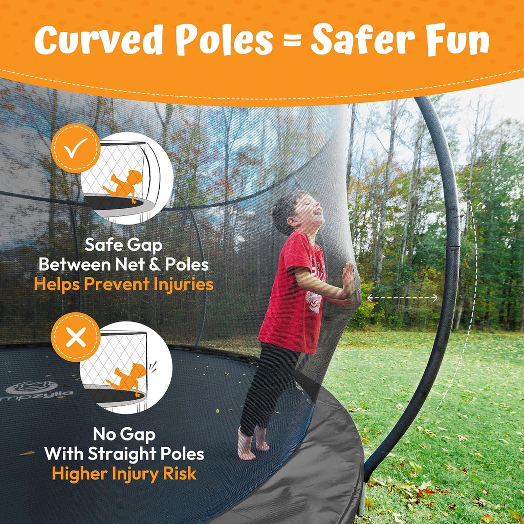 Outdoor Trampoline with Net for Kids 8FT 10FT 12FT 14FT 15FT 16FT