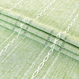 Rustic Oval Cotton Linen Tablecloths Embroidered Farmhouse Spring Table Cloths, Kitchen Dining Room 