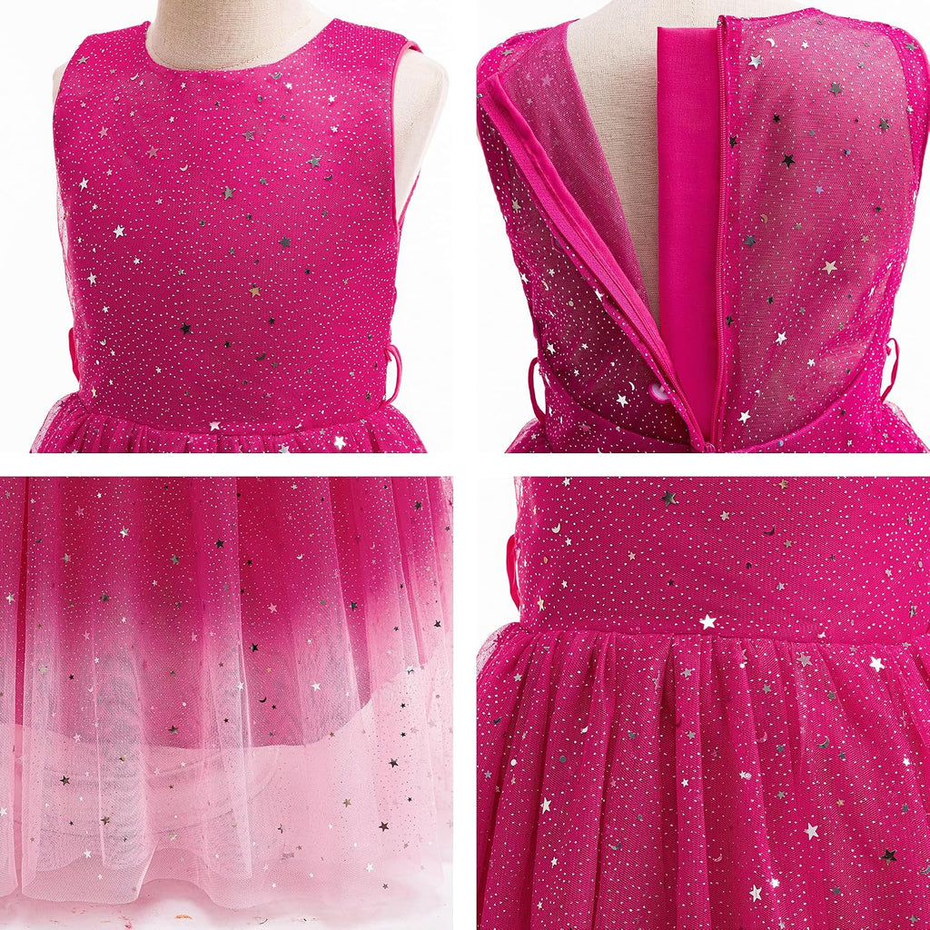 Flower Girls Tulle Dress Bridesmaid Sparkle Wedding Pageant Dresses Princess Birthday Party