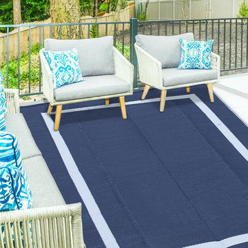 Reversible Mats, Outdoor Rug Clearance Blue