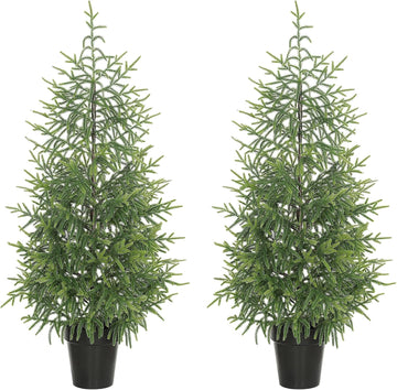 Norfolk Pine Christmas Tree Real Touch 4FT Artificial Xmas Tree