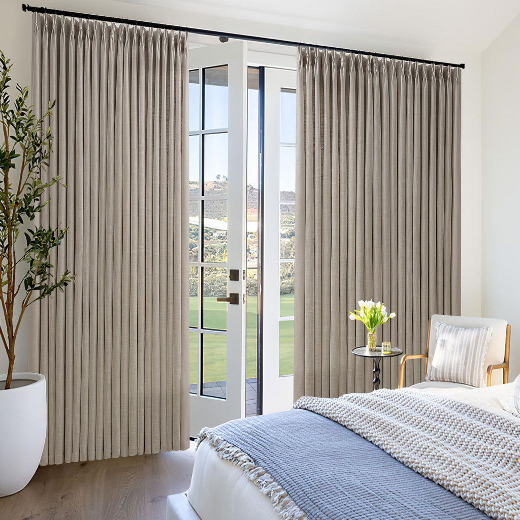 100 Inch Wide Curtains 84 Inches Long Linen Curtains Burlywood Birch