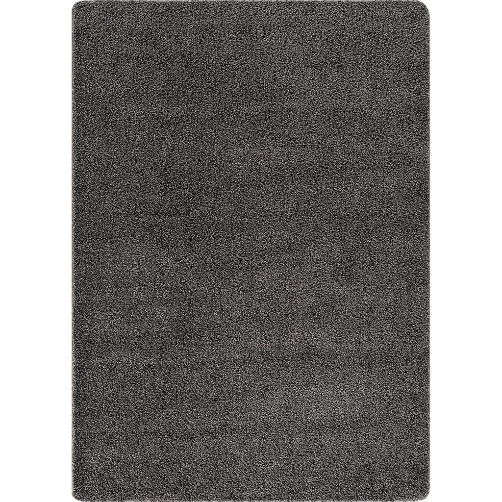 Non Slip Solid Area Rug Dark Gray 9x12 Rubber Back Soft Large Rugs Kitchen Bedroom and Hallway Stain Resistant