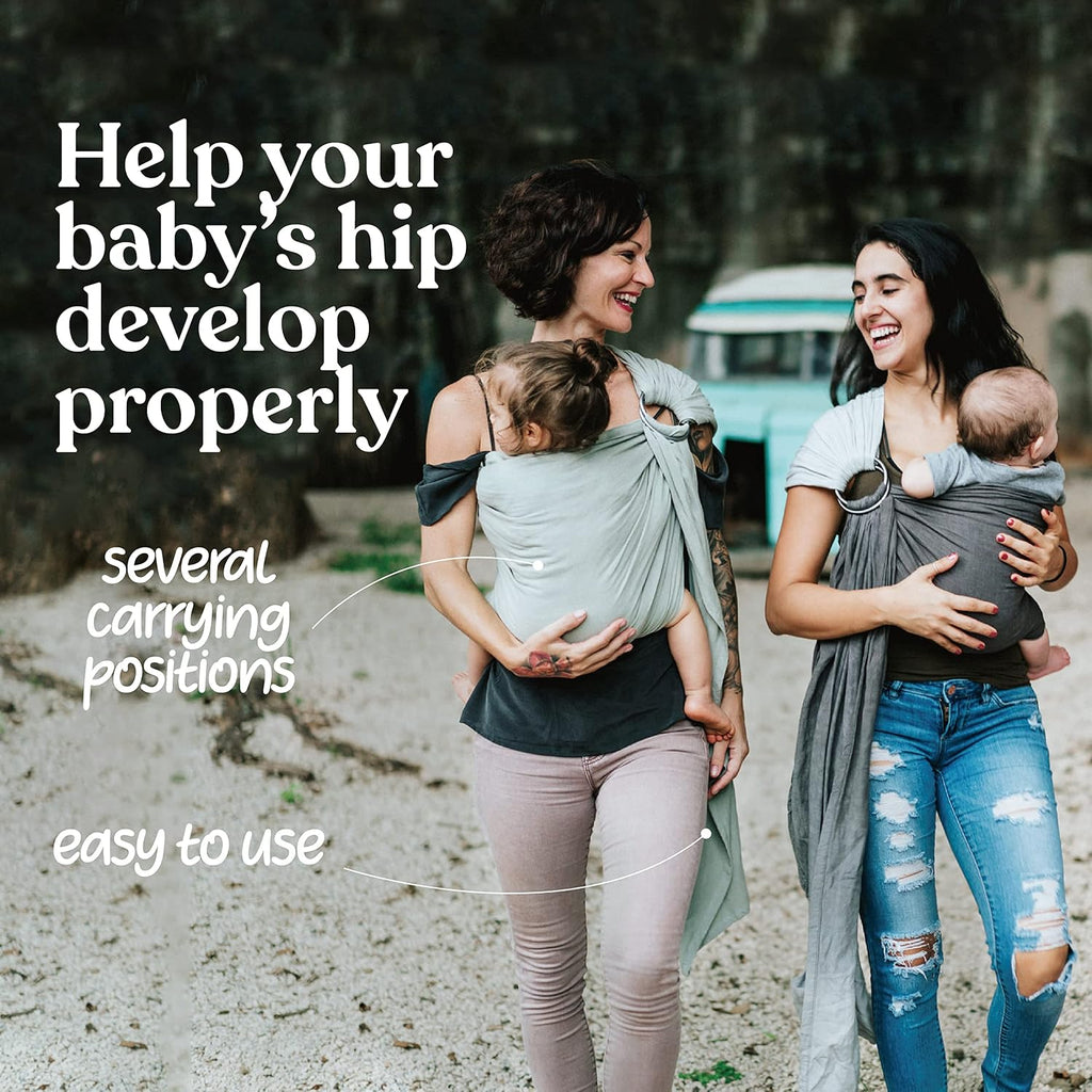 Ring Sling Baby Carrier, Soft Linen Baby Sling, Baby Wrap, Comfort, Style, and Giving Back - Carry Your Little One