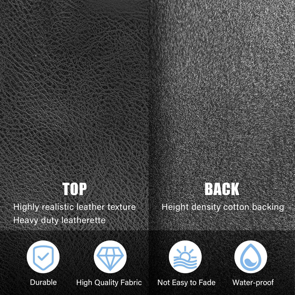 Upholstery Faux Leather Fabric, Faux Leather Sheets for Craft Outdoor Boat Automotive, DIY and Crafting Leather 1 Yard