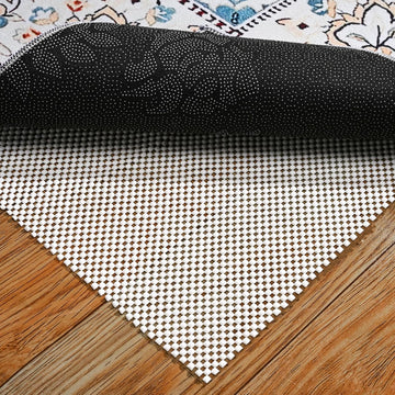 Non Slip Rug Pad Gripper 8X10 FT for Hardwood Floors, Eco-Friendly Anti Skid Mat Under Area Rugs, Keeps Rugs Safe - Set of 80