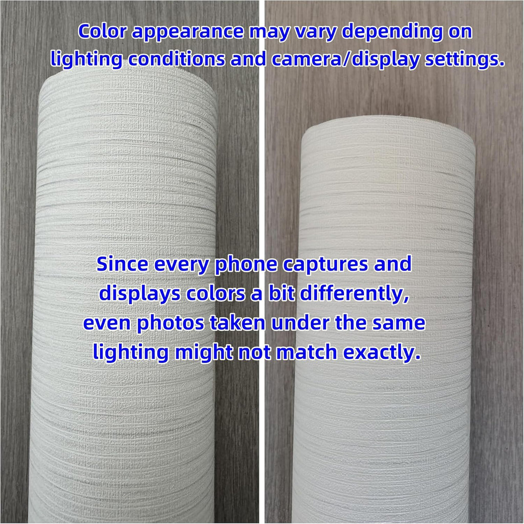 Grasscloth Textured Wallpaper 24in X 393in Fabric Contact Paper White Wall Paper Linen Peel and Stick Self-Adhesive