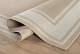 Outdoor Rug 8x10 Modern Bordered Area Rugs for Indoor and Outdoor Patio Deck Porch Garden Waterproof