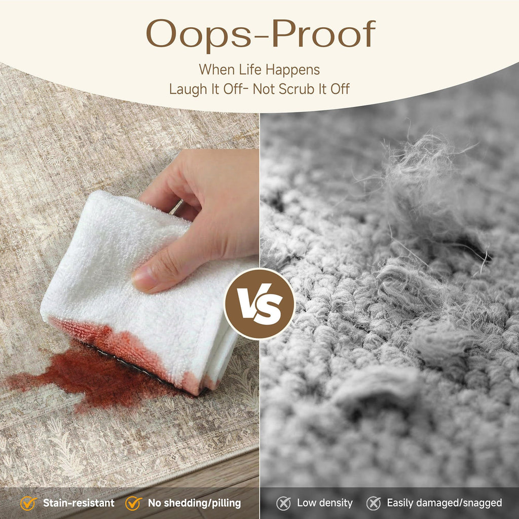 Beige 2x7 Neutral Runner Rugs