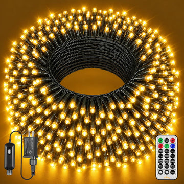 Christmas Lights 328FT 1000LED,13 Modes Plug in Christmas Tree Lights