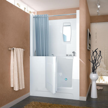 Venzi Vz2747rws Rectangular Soaking Walk-In Bathtub, 27x47, Right Drain, White