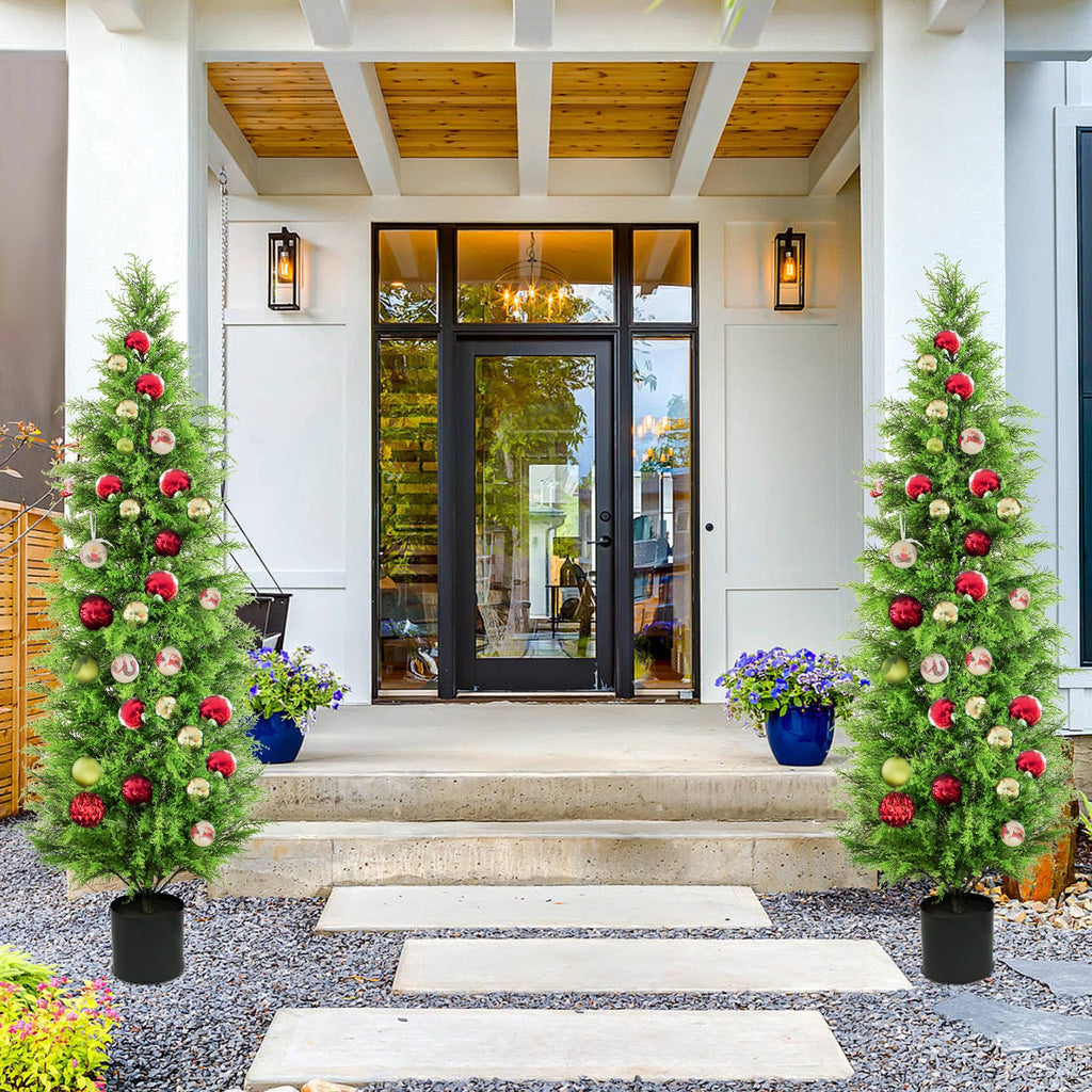 5 ft Artificial Cedar Trees for Porch