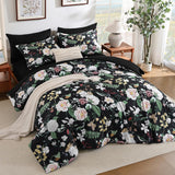 7Pieces Floral King Comforter Set