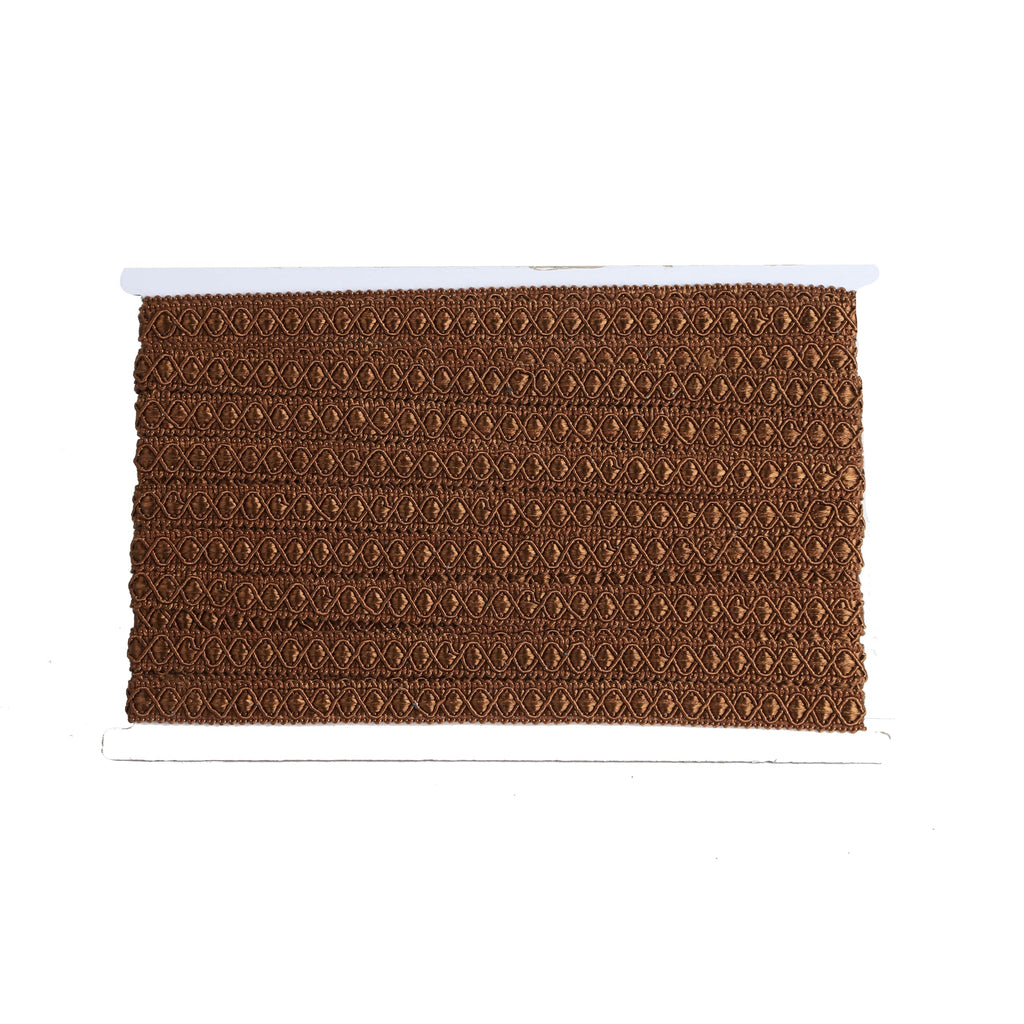 Gimp Braid Trim, 5 Yards 0.59 Inch Fabric Trim, Coffee