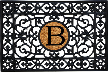 160012436B Rubber Monogram Insert Doormat, 2' x 3' (Letter B)