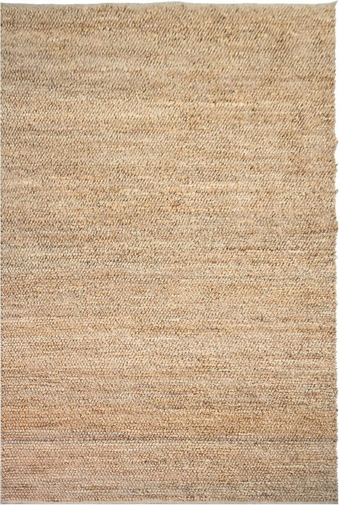 Natural Jute Area Rug - Handwoven Eco-Friendly Farmhouse Carpet for Living Room, Bedroom, Entryway &