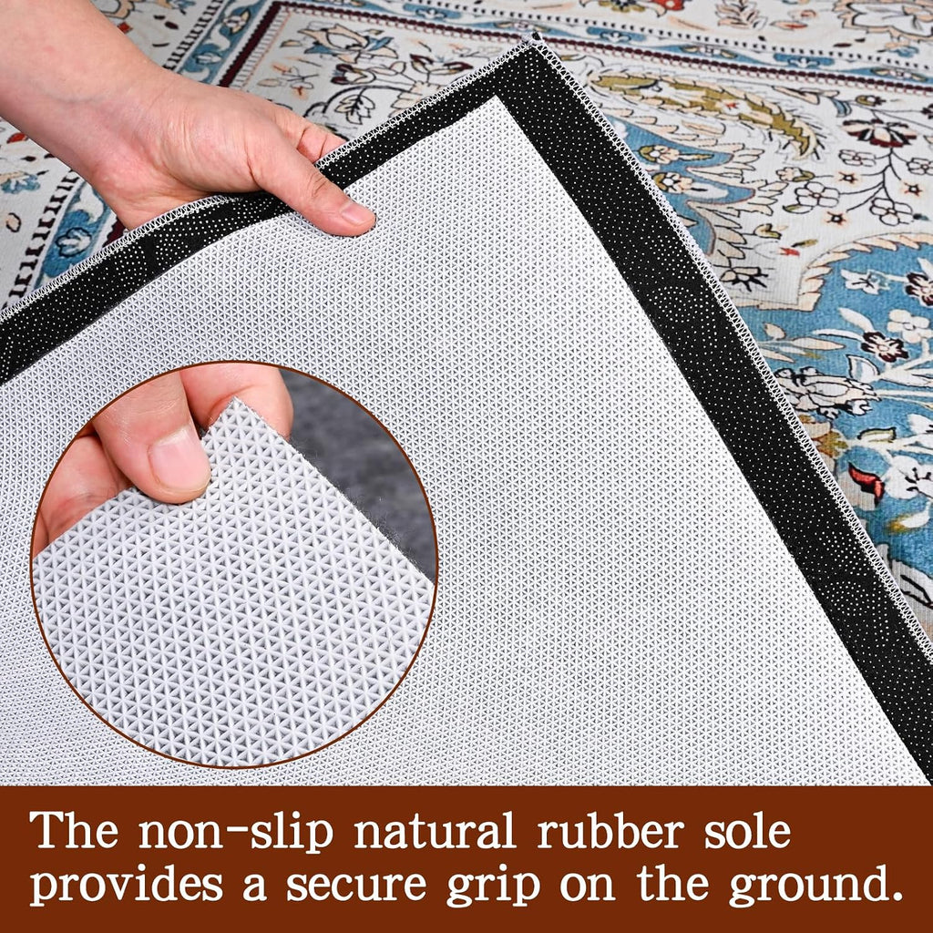 Rug Pad Waterproof Non-Slip 5x7 ft, 1/8" Thick Felt Cushion Pad for Area Rugs - Protects Hardwood, Tile & Laminate - Set of 35