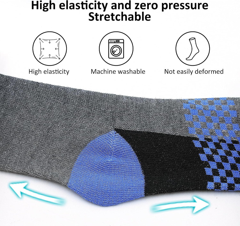 12 Pairs Boys Crew Socks, Kids Athletic School Socks