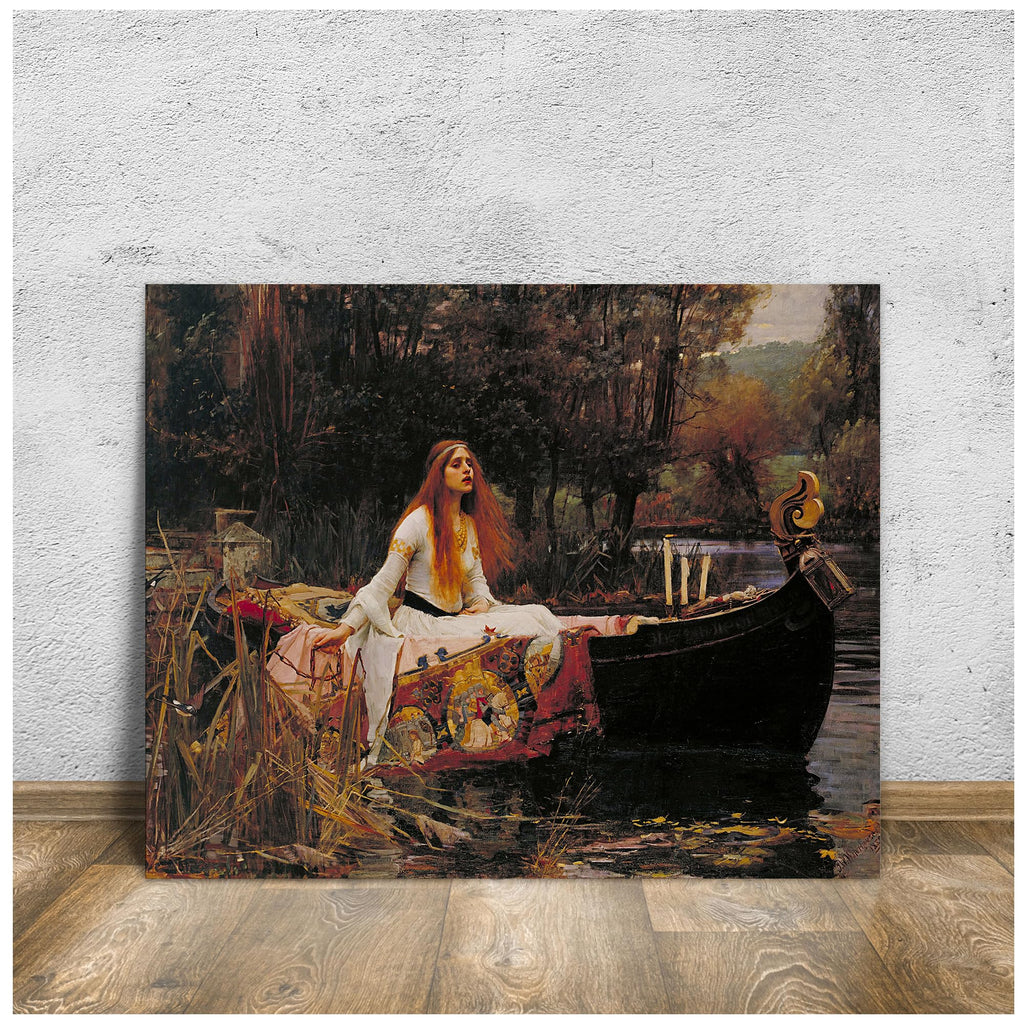 The Lady of Shalott by John William Waterhouse, Canvas Print