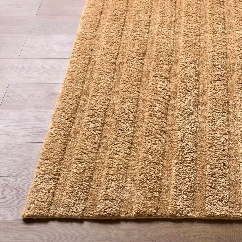 Konani Wool Machine Washable Area Rug - Striped Tone On Textured - Contemporary Modern Minimalist Transitional